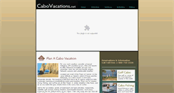 Desktop Screenshot of cabovacations.net